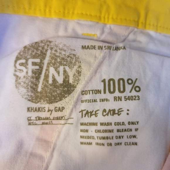 Gap Woman's Size 12 Sunkissed Shorts Khakis By Gap Stripes - Picture 6 of 6